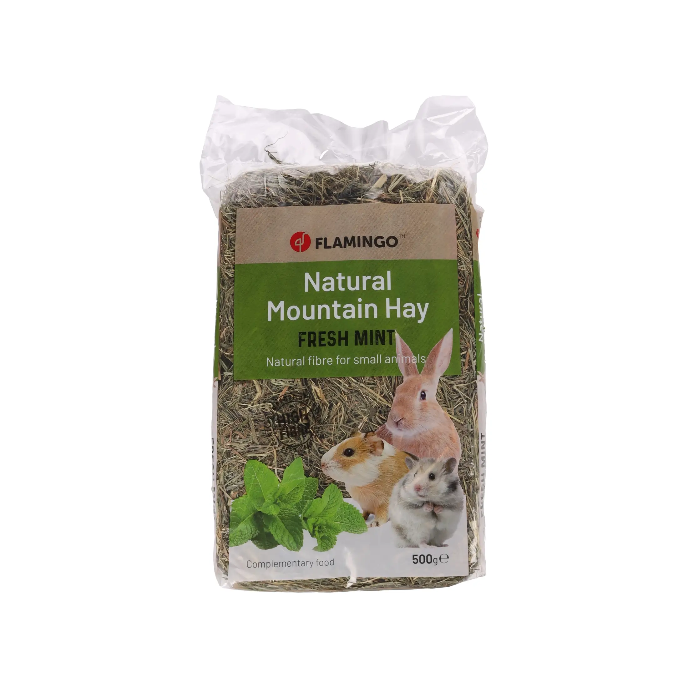 FLAMINGO NATURAL MOUNTAIN FIBRE NATURALE ROZATOARE MICI MENTA 500GR