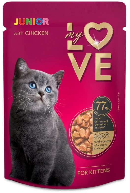 PLIC PISICI MY LOVE PUI KITTENS JUNIOR 85GR