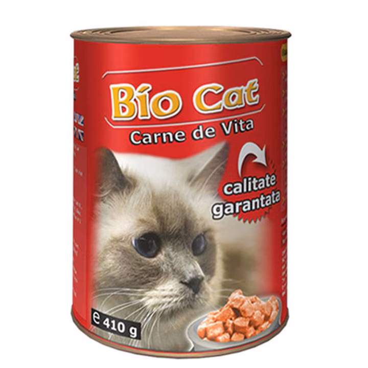CONSERVA PISICA BIO CAT CARNE DE VITA 410GR