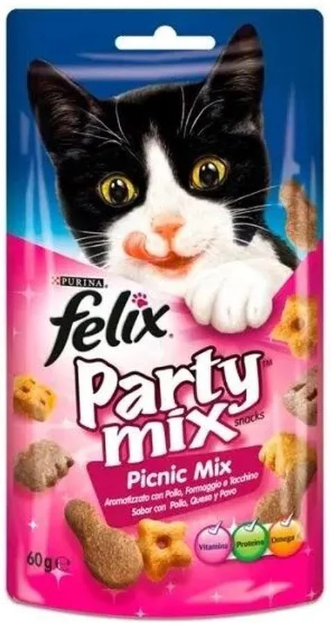 RECOMPENSA PISICA PURINA FELIX PARTYMIX PICNIC 60GR