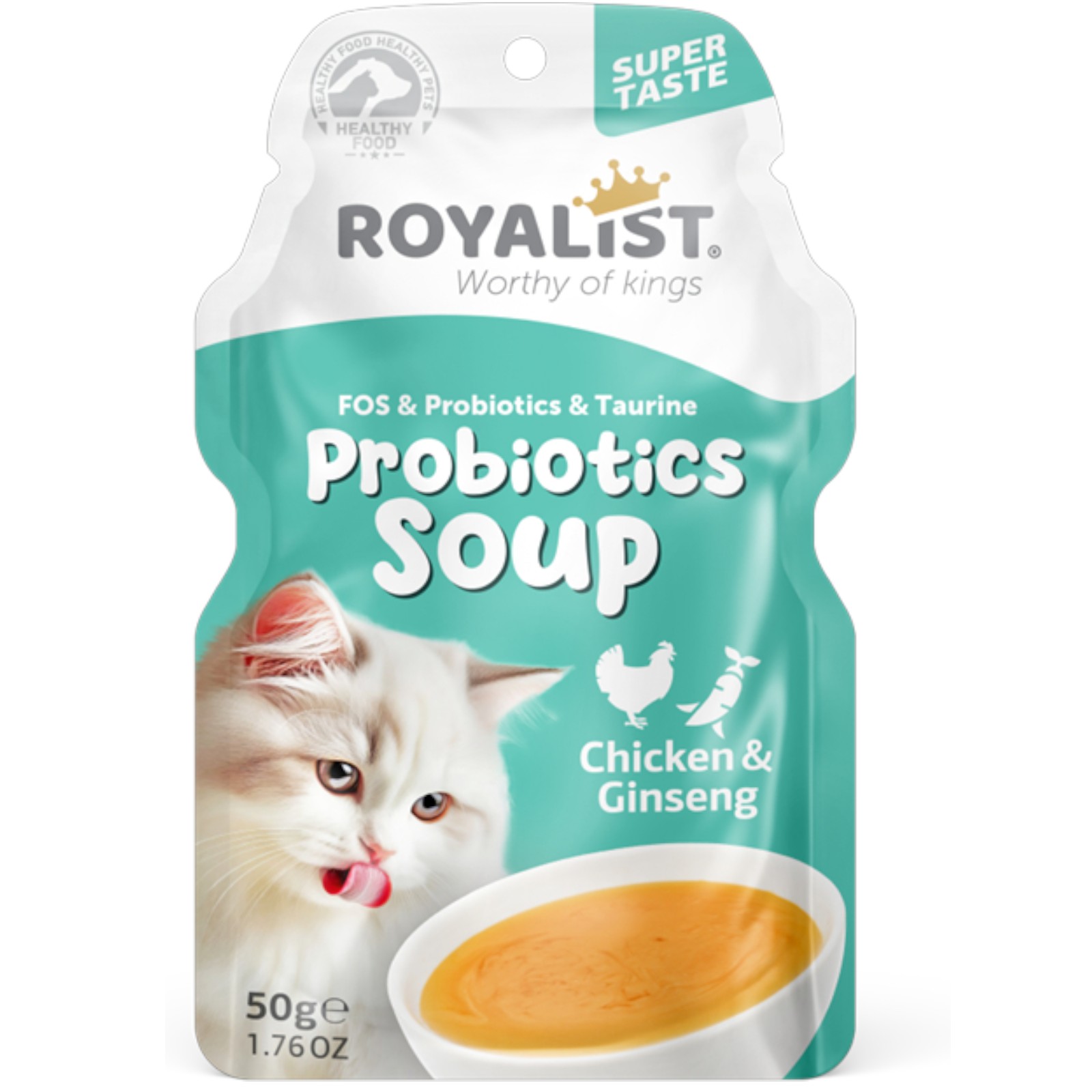 PLIC SUPA PISICA ROYALIST PROBIOTICS SOUP PUI SI GHIMBIR 50GR