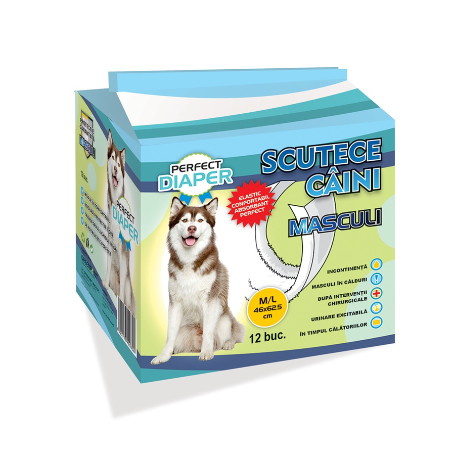 SCUTECE MASCUL M/L PERFECT DIAPER 12BUC