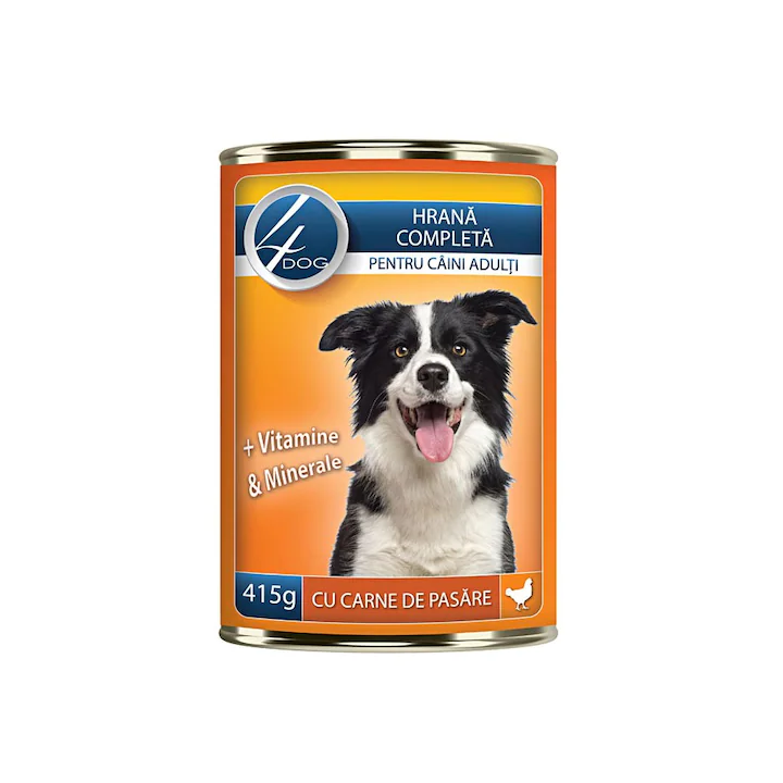 4Dog Conserva cu Carne de Pui 415g
