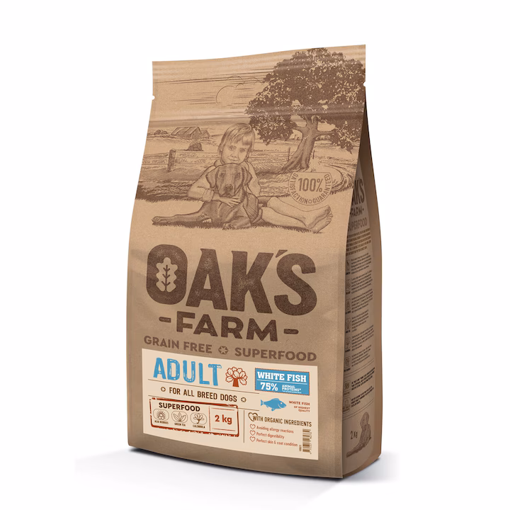 OAK47145 OAKS FARM GF ADULT PESTE ALB ALL BREED 2KG