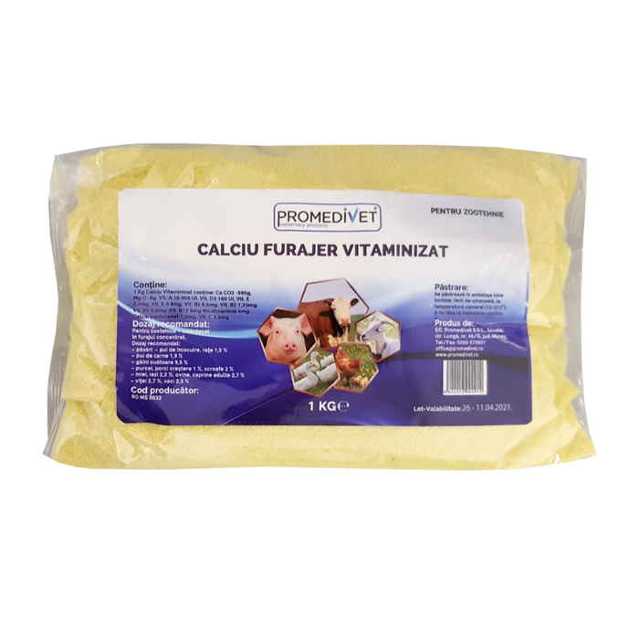 CALCIU FURAJER VITAMINIZAT 1 KG