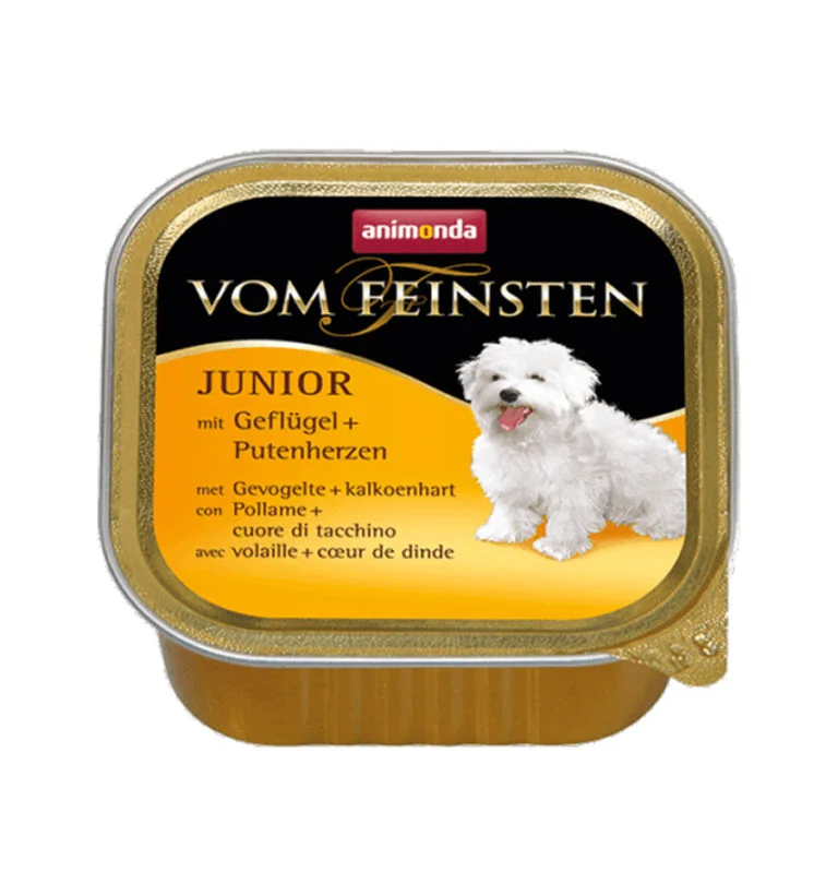 CONSERVA CAINE PATE ANIMONDA JUNIOR PASARE SI INIMI CURCAN 150GR