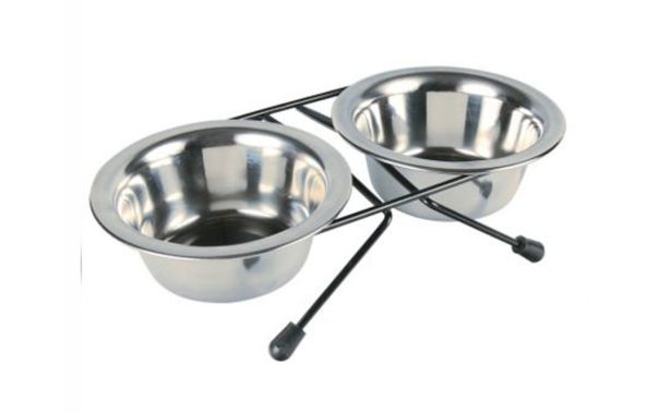 Set 2 buc castron 4Dog, inox, 2x0.95L