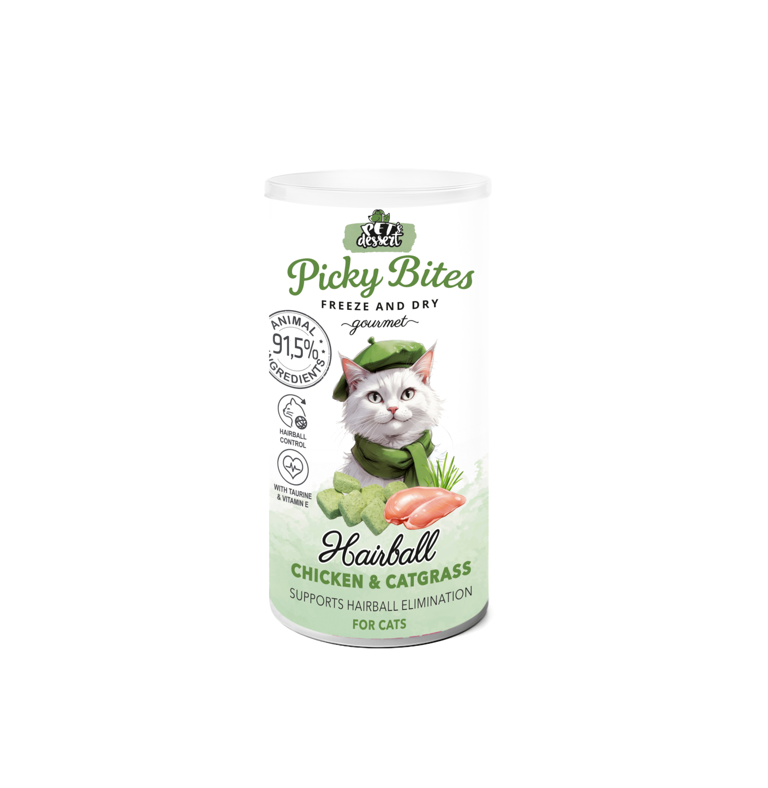 RECOMPENSA PISICA PET'S DESSERT PICKY BITES HAIRBALL 27GR