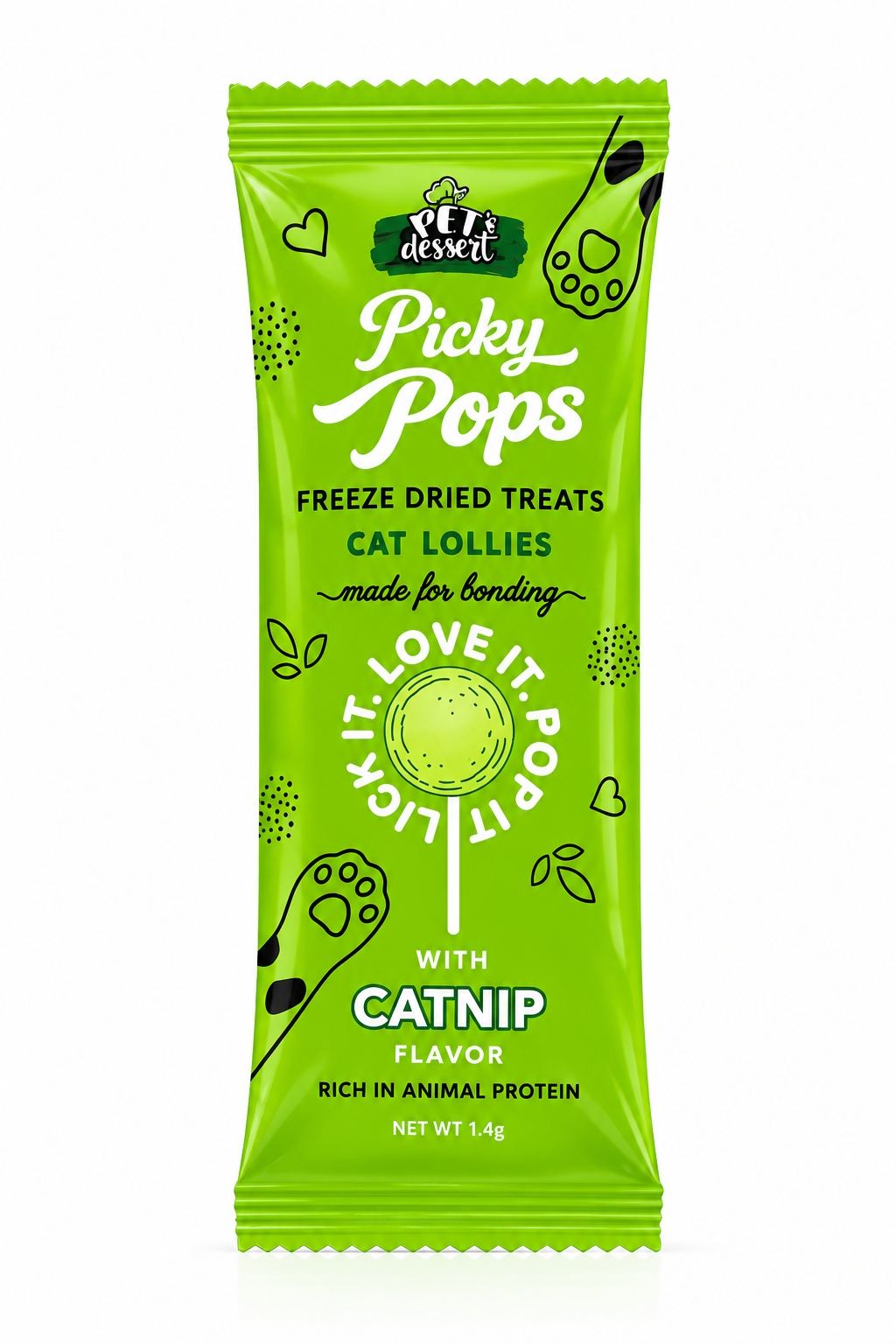RECOMPENSA PISICA PET'S DESSERT PICKY POPS IARBA PISICII 1,4GR