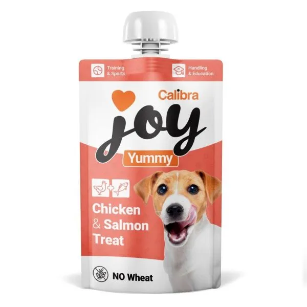 CALIBRA JOY DOG YUMMY CHICKEN & SALMON TREAT 100 G