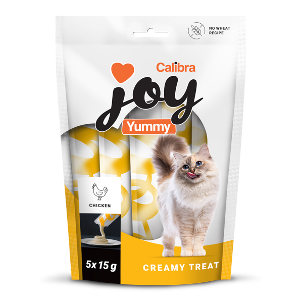 CALIBRA JOY CAT YUMMY CHICKEN TREAT 5 x 15G