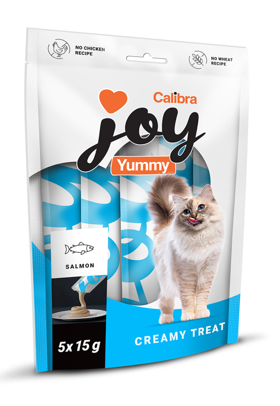 CALIBRA JOY CAT YUMMY SALMON TREAT 5 x 15G