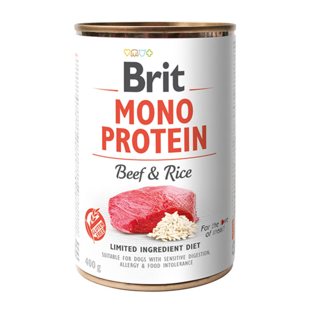 BRIT MONO PROTEIN BEEF & RICE 400 G
