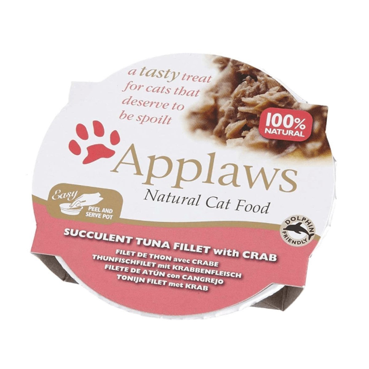 CONSERVA PISICA APPLAWS CAT BOL FILE TON CU CRABI 60g