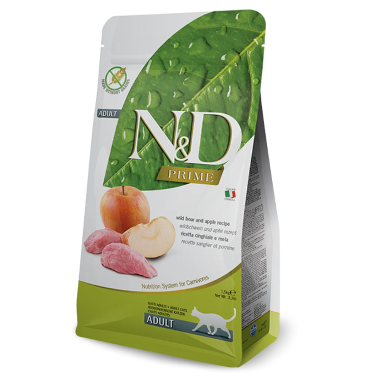 HRANA PISICA N&D MISTRET WILD BOAR & APPLE ADULT 10 KG