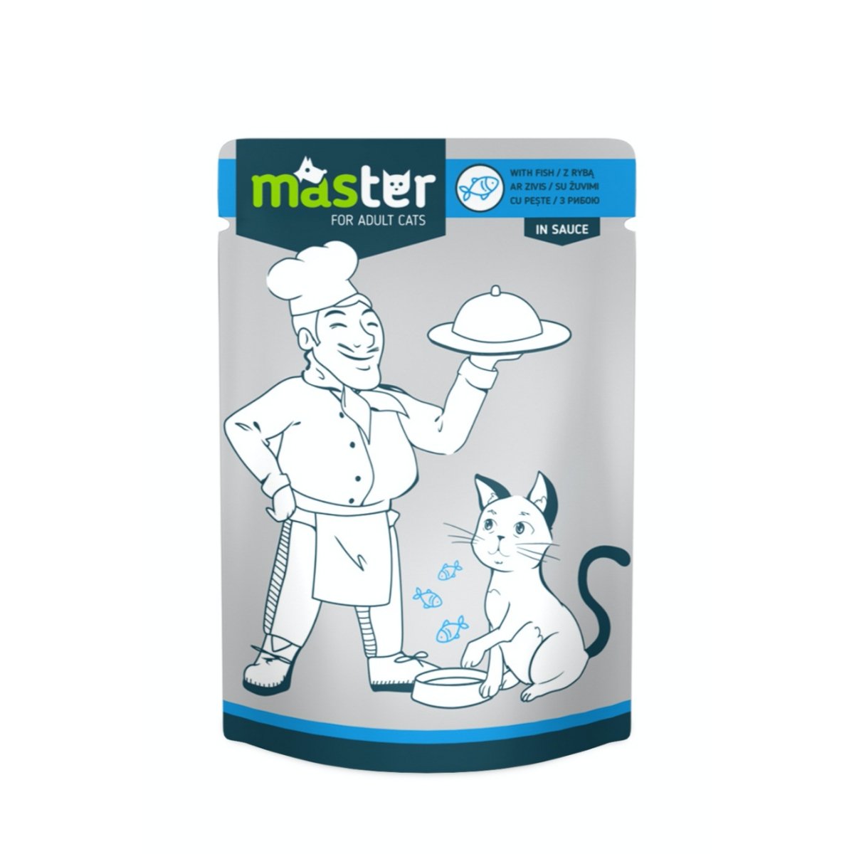 PLIC PISICA MASTER ADULT CAT PESTE IN SOS 80GR