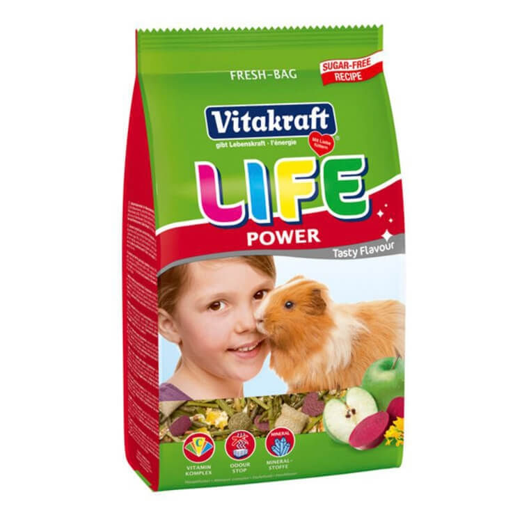 VITAKRAFT LIFE POWER PORCUSORI DE GUINEEA 600GR