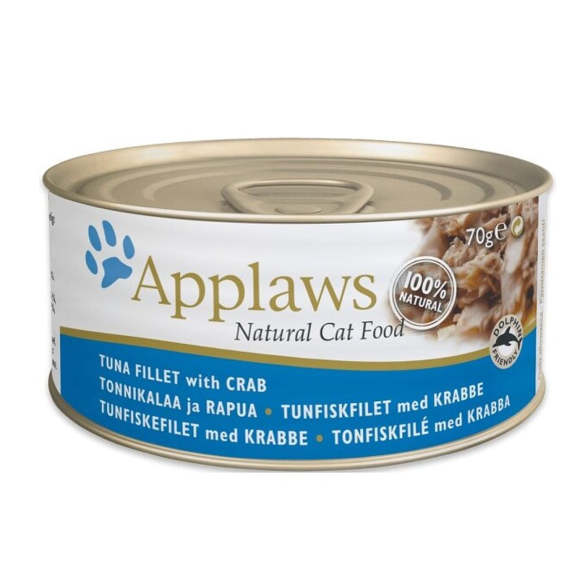 APPLAWS CONSERVA PISICI FILE TON SI CREVETI IN BROTH 70GR