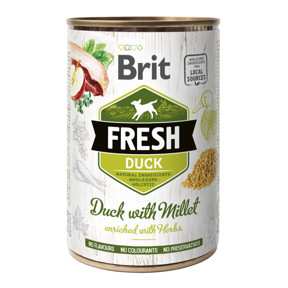 CONSERVA BRIT FRESH RATA CU MEI 400 GR