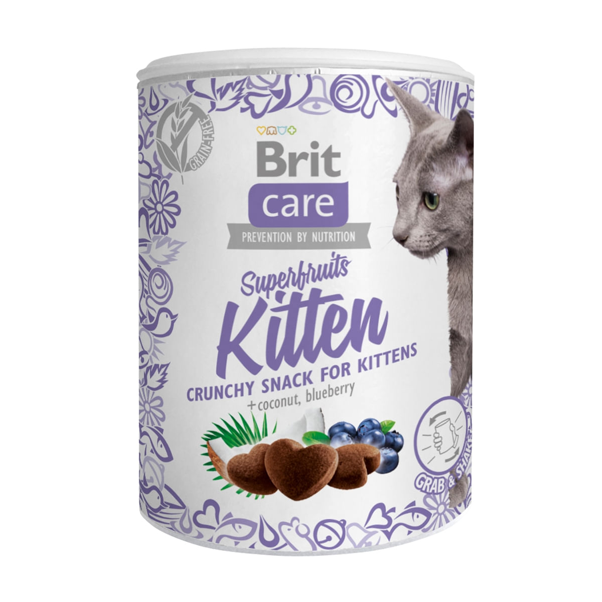 RECOMPENSA BRIT CARE SNACK SUPERFRUITS KITTEN 100 G