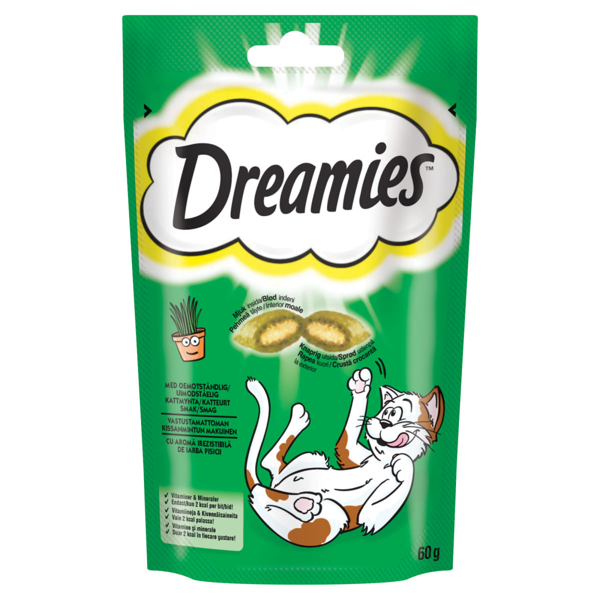 RECOMPENSA PISICA DREAMIES IARBA PISICI 60GR
