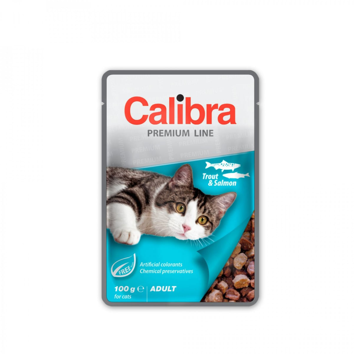 PLIC PISICA CALIBRA ADULT PASTRAV SI SOMON 100GR