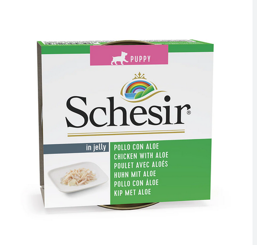 CONSERVA CAINE SCHESIR JUNIOR PUI CU ALOE 150GR