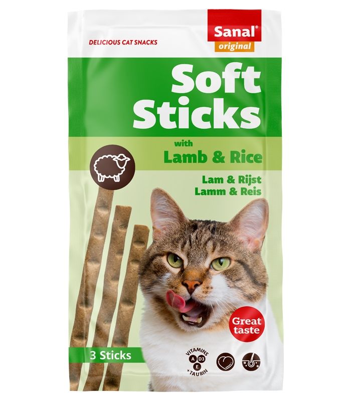 RECOMPENSA PISICA SANAL SOFT STICKS MIEL SI OREZ 15GR
