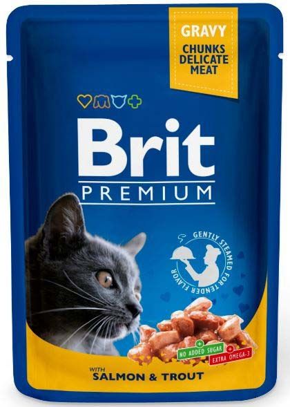PLIC PISICA BRIT KITTEN SOMON 100GR