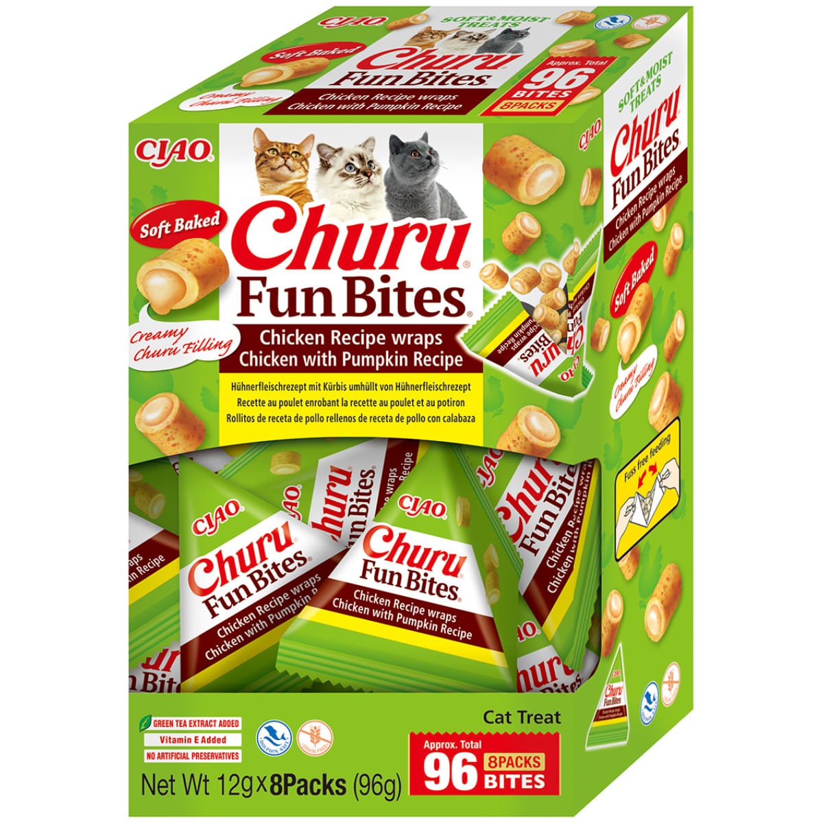 RECOMPENSA PISICA CIAO CHURU FUN BITES PUMPKIN 12GR