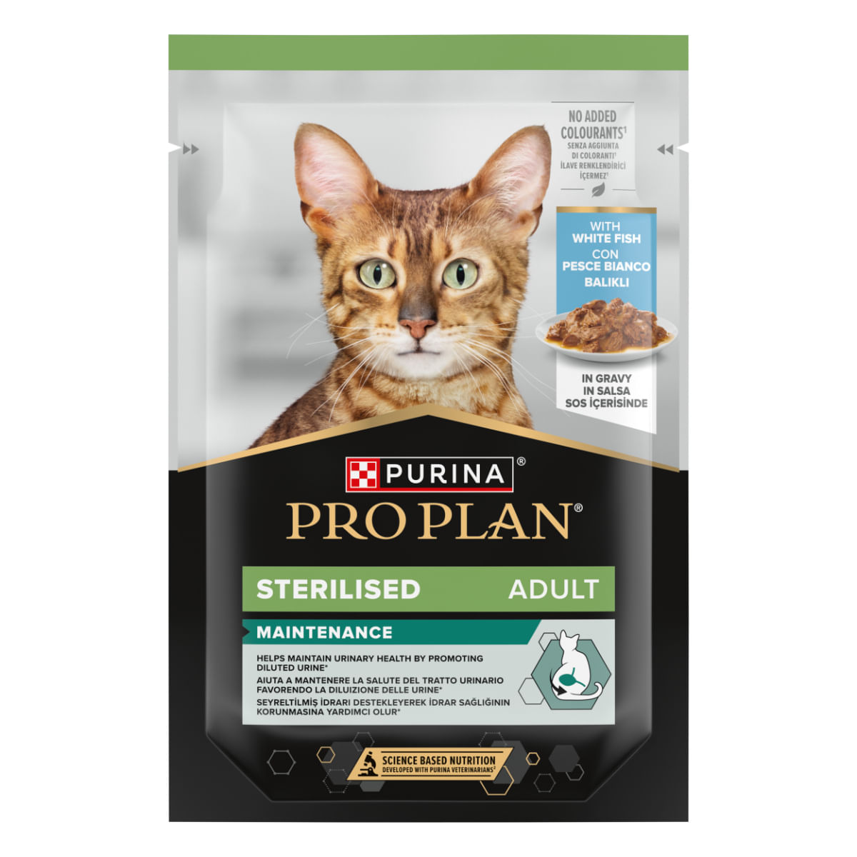 PLIC PISICA PURINA PRO PLAN STERILISED ADULT PESTE ALB 85GR