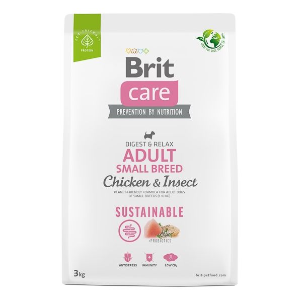 BRIT CARE DOG SUSTAINABLE ADULT SMALL BREED 3 KG