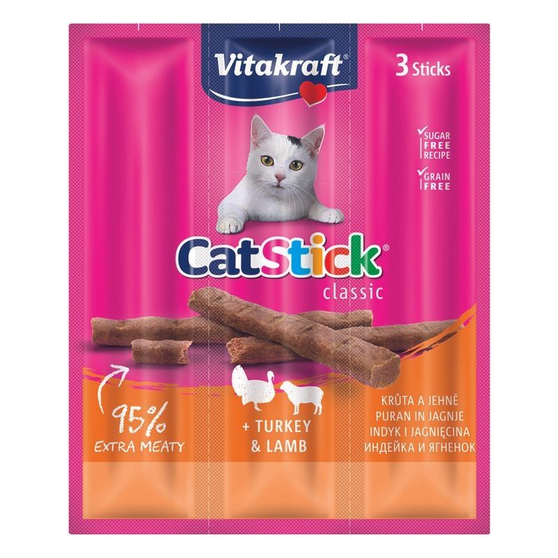 VITAKRAFT CATSTICK PISICA CURCAN/MIEL 3+1 GRATIS 24GR