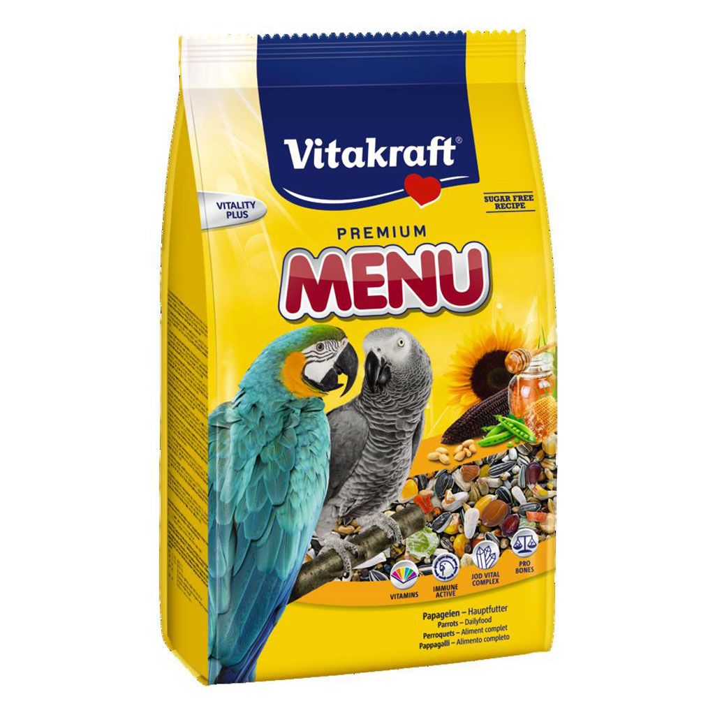 VITAKRAFT MENIU PAPAGALI 3 KG