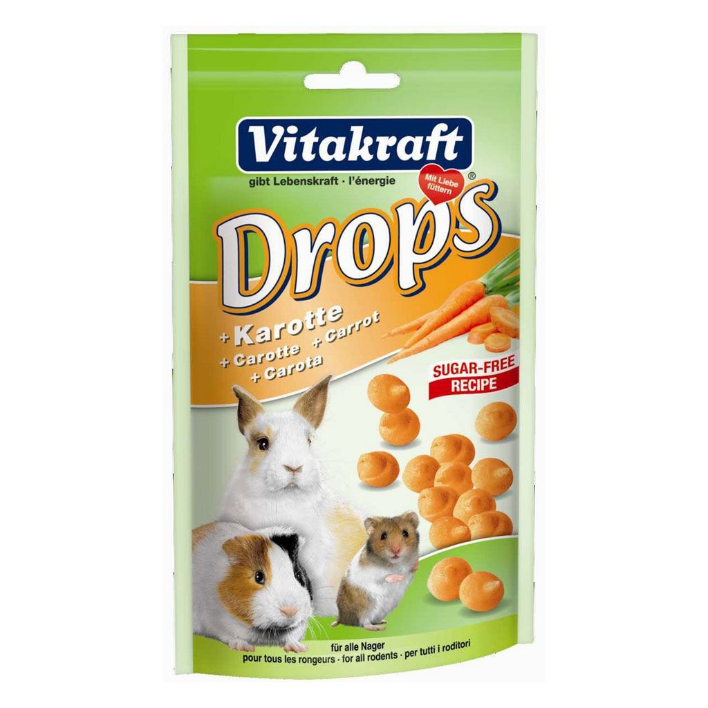 VITAKRAFT DROPS ROZATOARE MORCOV 75 G