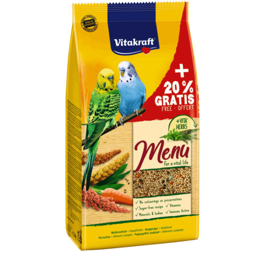 VITAKRAFT MENIU PERUSI 1 KG + 20 % GRATIS