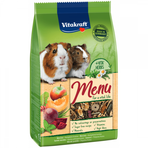 VITAKRAFT MENIU PORCUSOR DE GUINEEA 1 KG + 20 % GRATIS