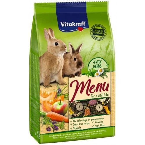 VITAKRAFT MENIU IEPURI 1 KG + 20 % GRATIS