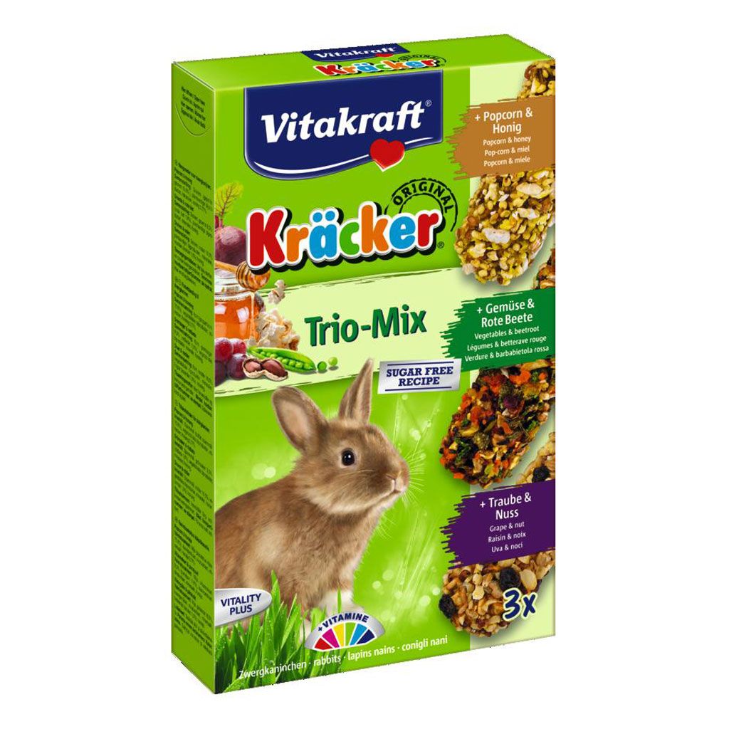 VITAKRAFT BATON IEPURI TRIO MIX MIERE/STRUGURI/SFECLA 3 BUC