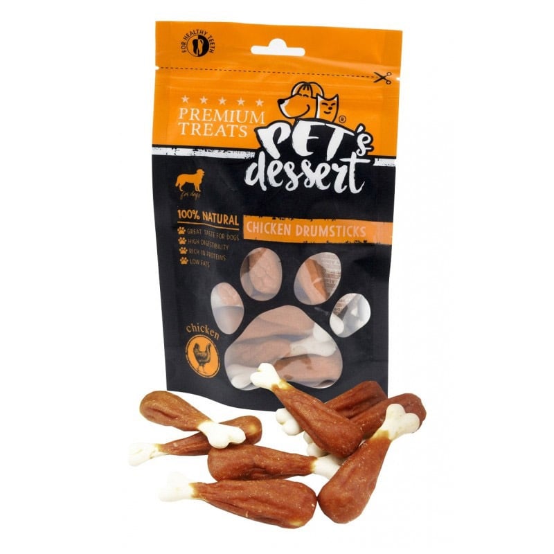 RECOMPENSA CAINE PET'S DESSERT DRUMSTICK COPANE PUI 80GR