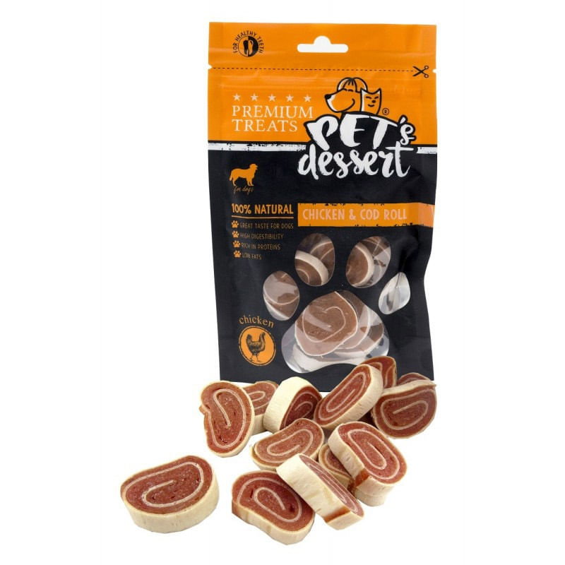 RECOMPENSA CAINE PET'S DESSERT ROLL PUI SI COD 80GR