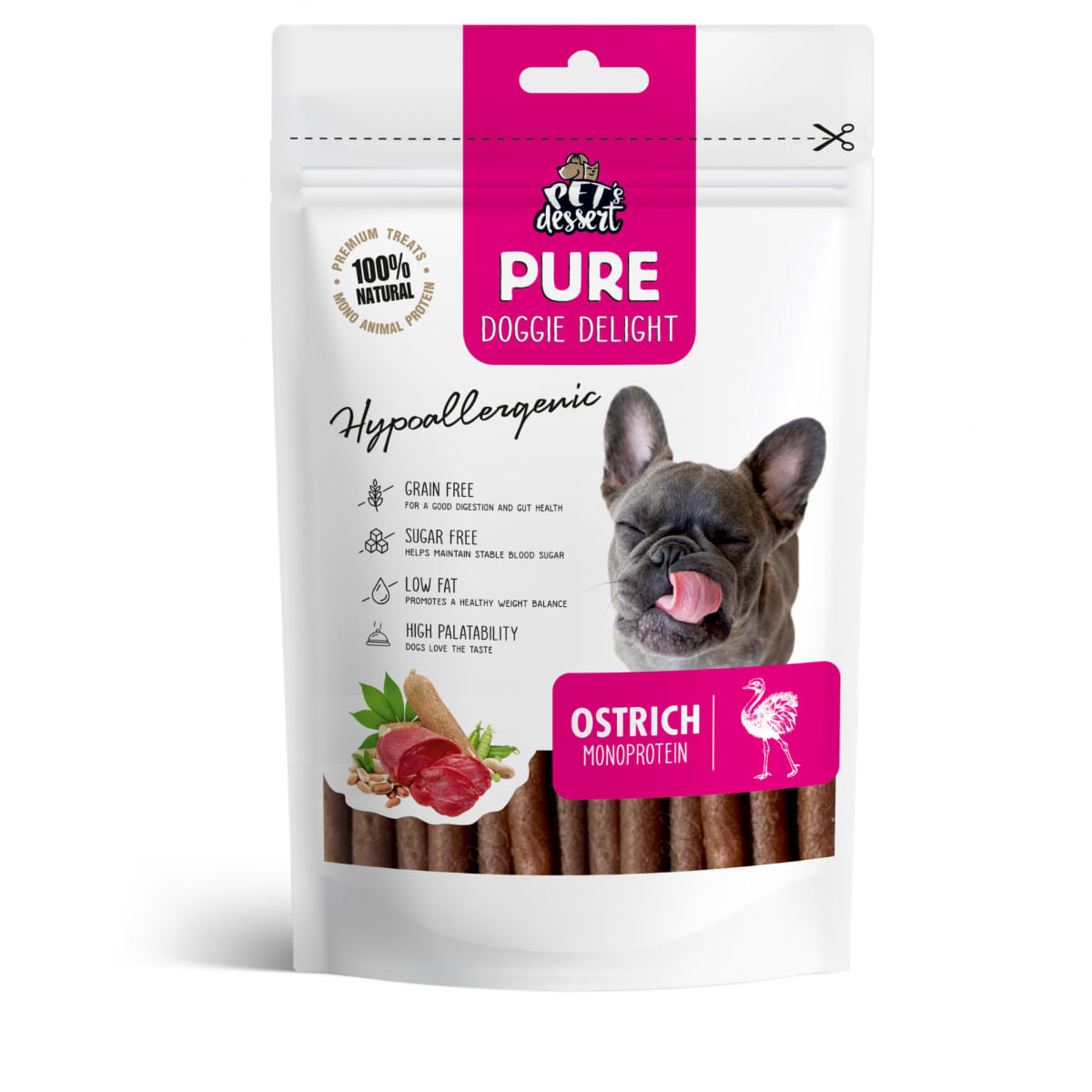 RECOMPENSA CAINE PET'S DESSERT PURE STRUT 80GR