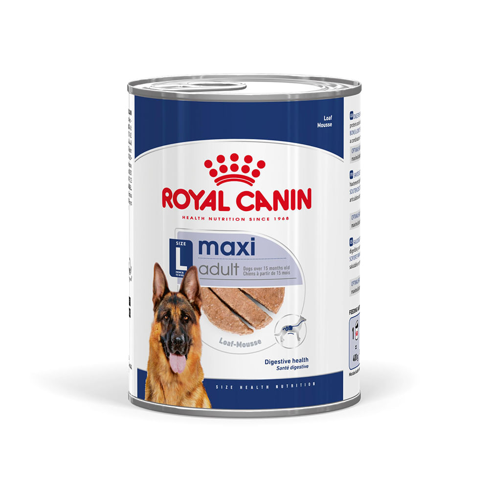 CONSERVA CAINE ROYAL CANIN MAXI ADULT PATE 410GR