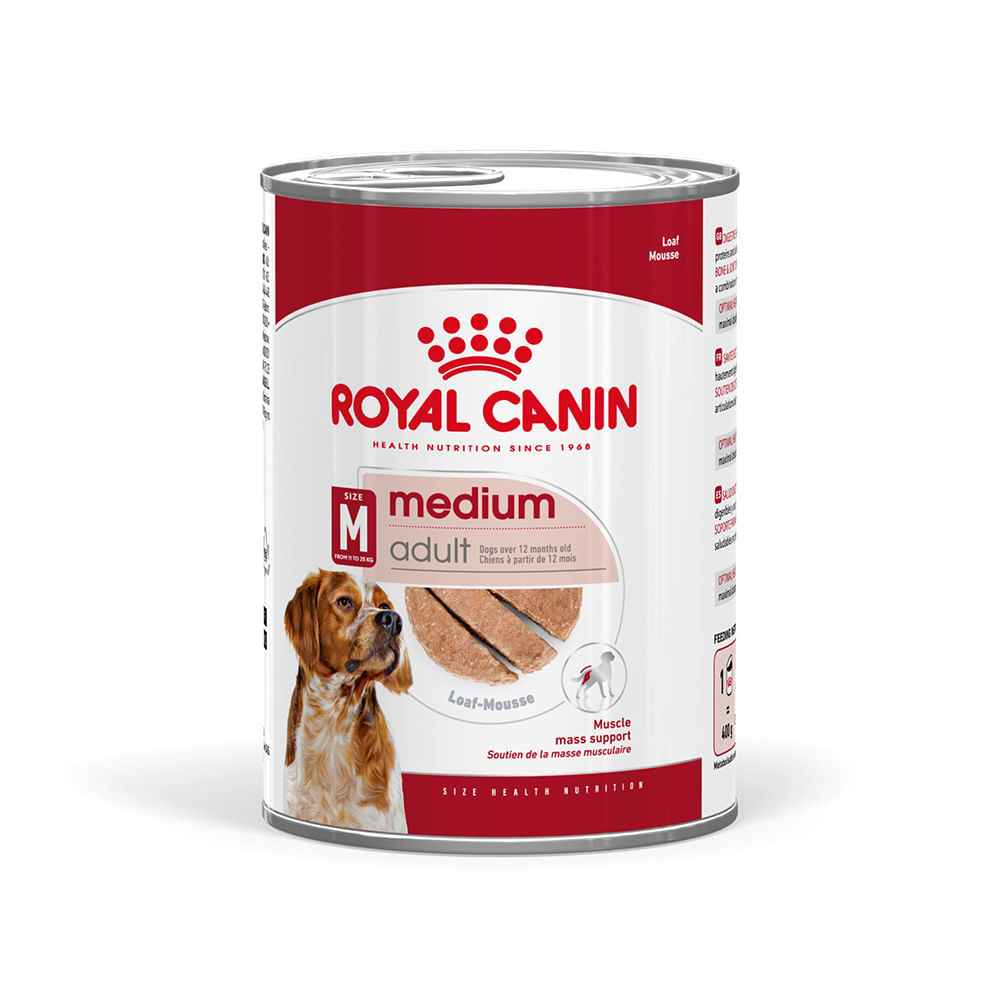 CONSERVA CAINE ROYAL CANIN MEDIUM ADULT PATE 410GR