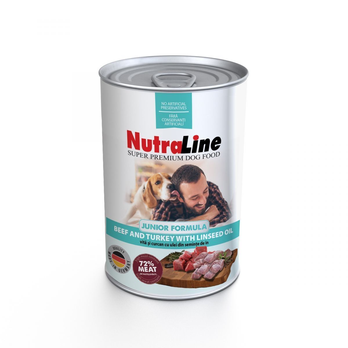 CONSERVA CAINE NUTRALINE JUNIOR VITA SI CURCAN 400GR