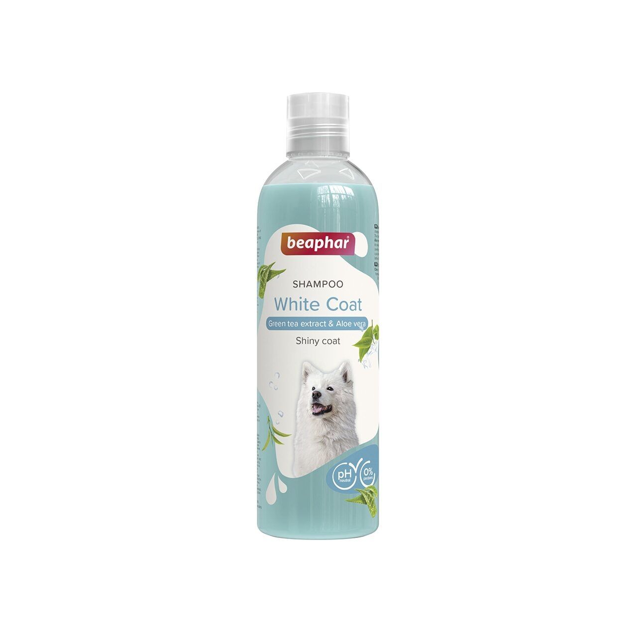 SAMPON CAINE BEAPHAR WHITE COAT BLANA ALBA CEAI VERDE SI ALOE VERA 250ML