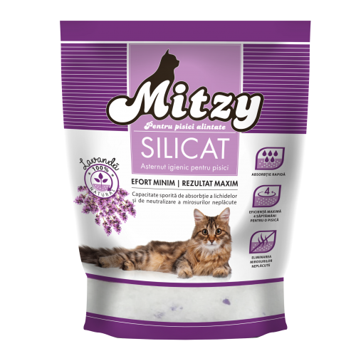 ASTERNUT ABSORBANT PISICA MITZY LAVANDA 5KG