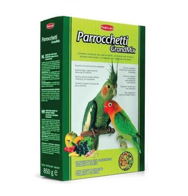 PADOVAN GRANDMIX PARROCCHETTI PAPAGALI MICI 850GR