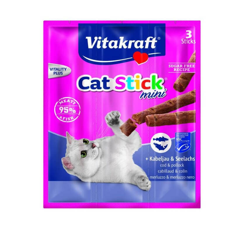 VITAKRAFT CUTSTICK CLASSIC COD SI MERLUCIU 18GR