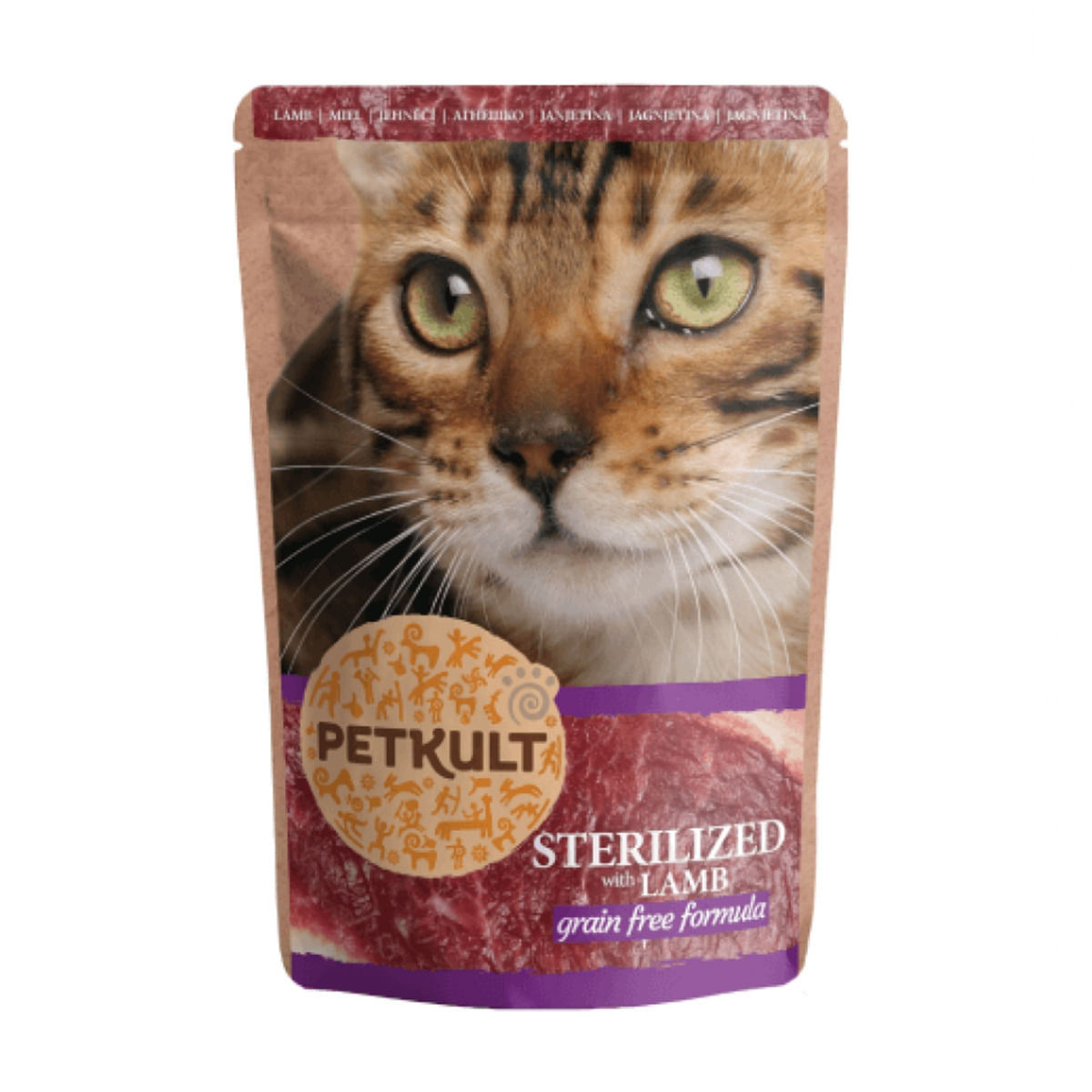 PLIC PISICA PETKULT STERILISED MIEL 100GR